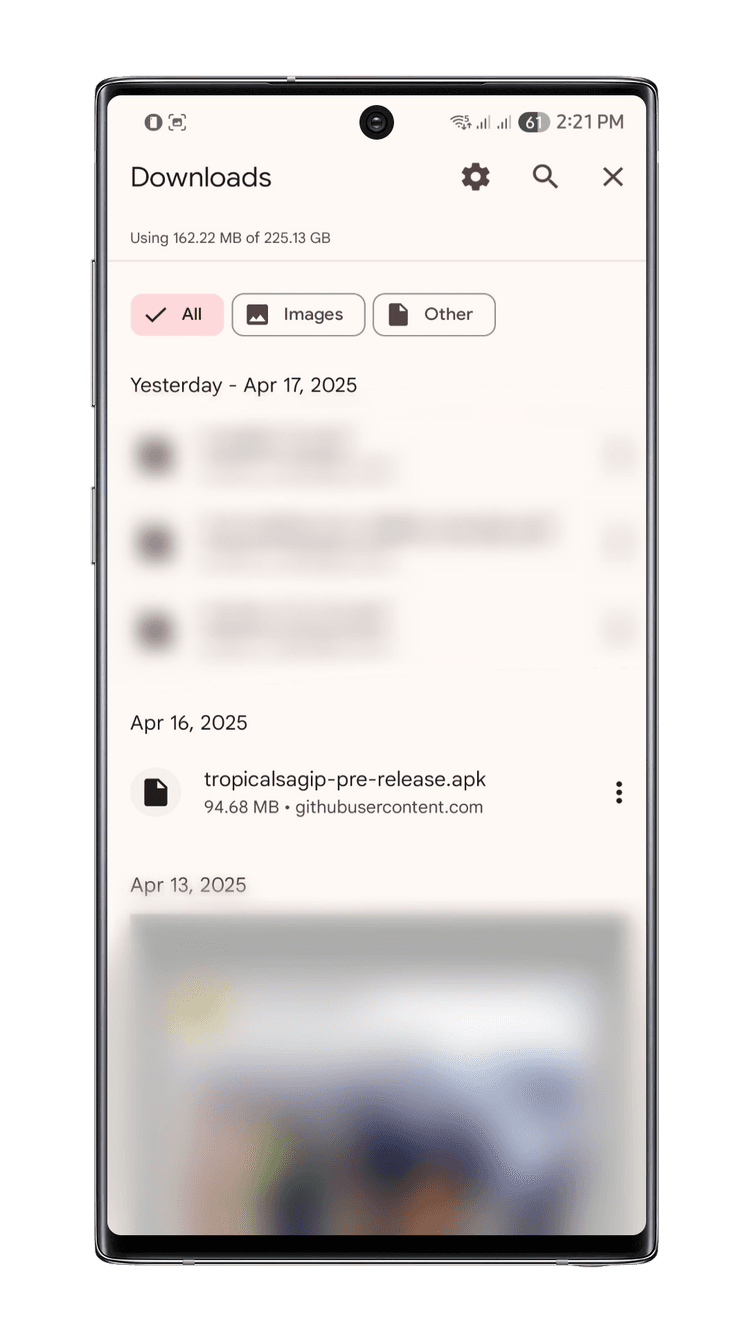 Locate APK File