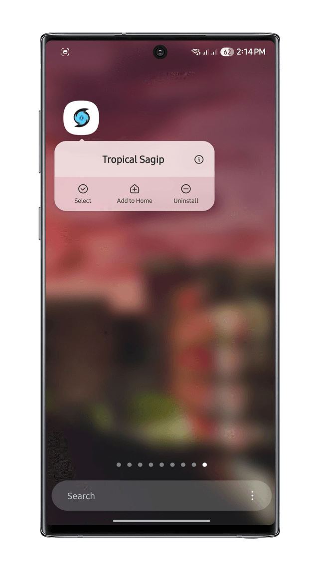 Open App or Go to Home