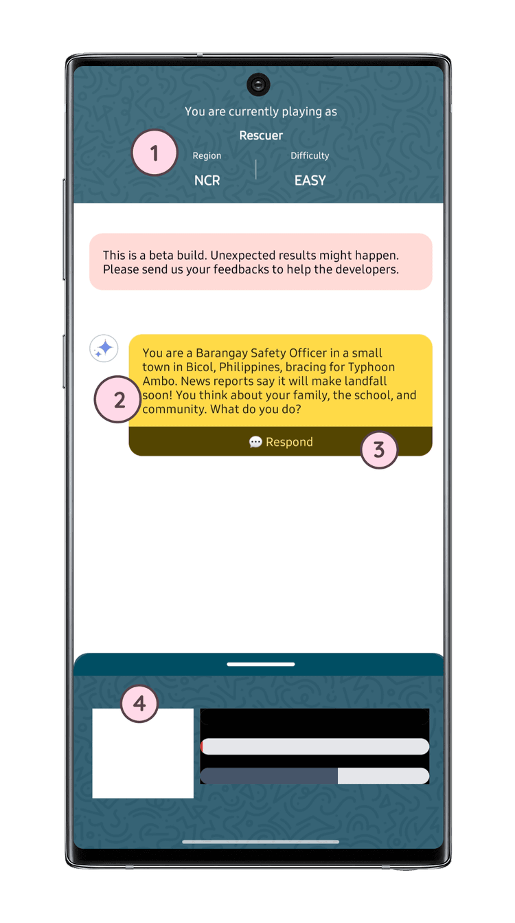 AI Chat Gameplay Interface