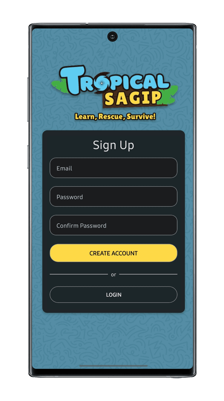 Create Account Button